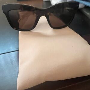 Vogue Black Matte Sunglasses Wayfarer Style
